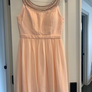 Light pink beaded dress